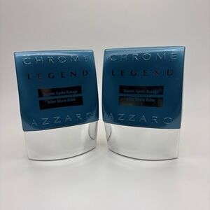 Chrome Legend By Azzaro After Shave Travel Set 75ml x 2